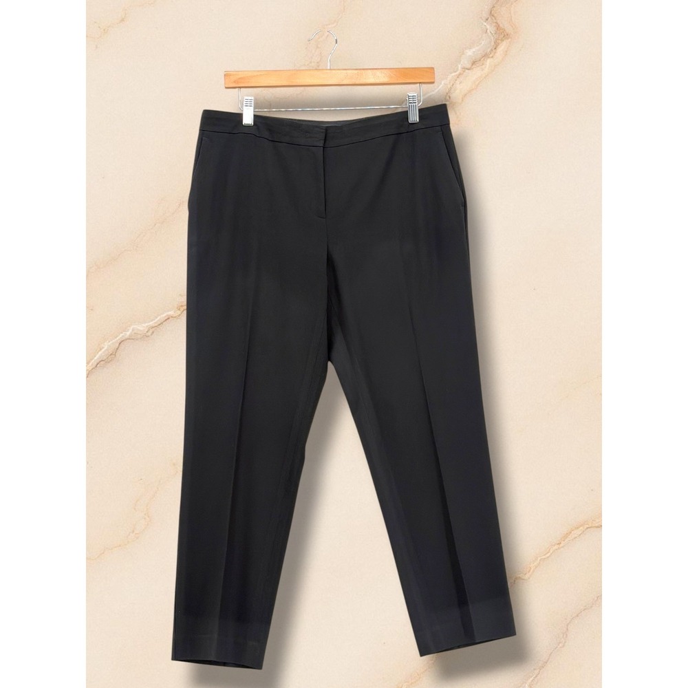 Ann Taylor Petite Curvy Fit Black Dress Pants 8P